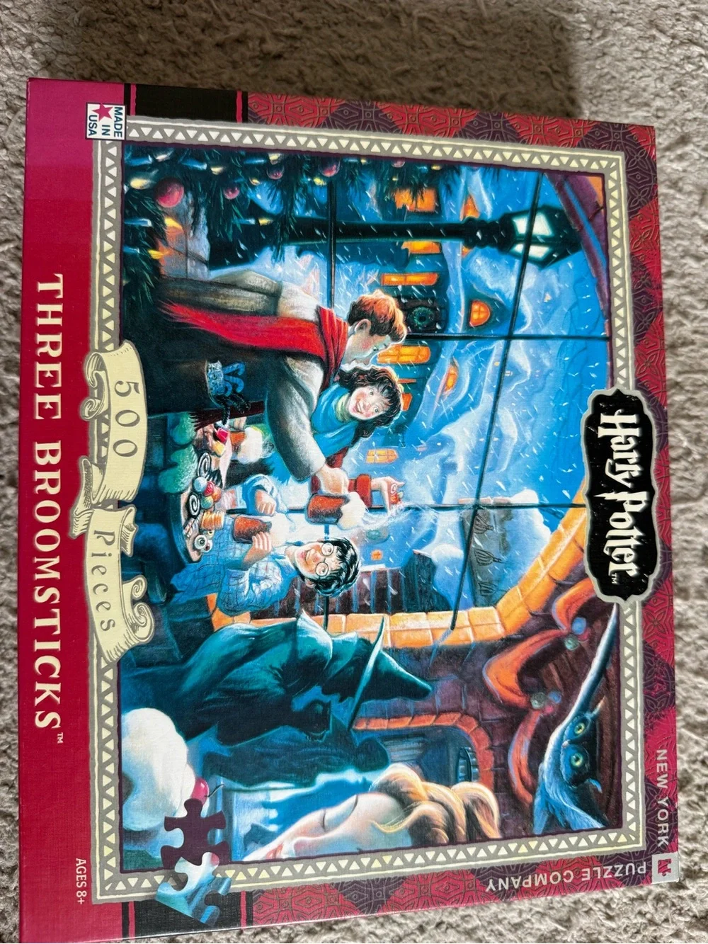 Warner Bros. Harry Potter Three Broomsticks Window Scene Wall Art - Red, Blue